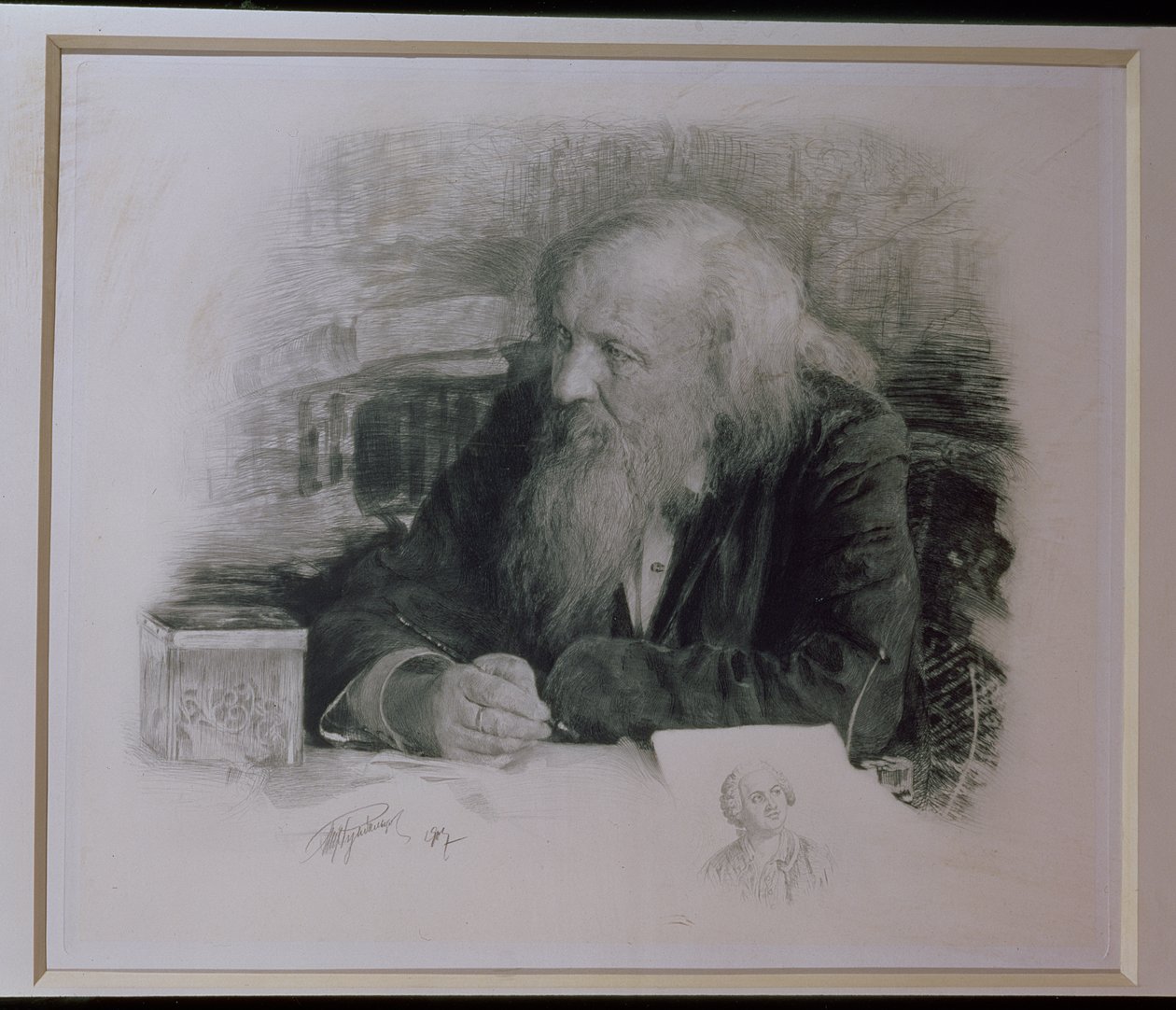 Dimitri Ivanovich Mendeleev (1834–1907) av English School