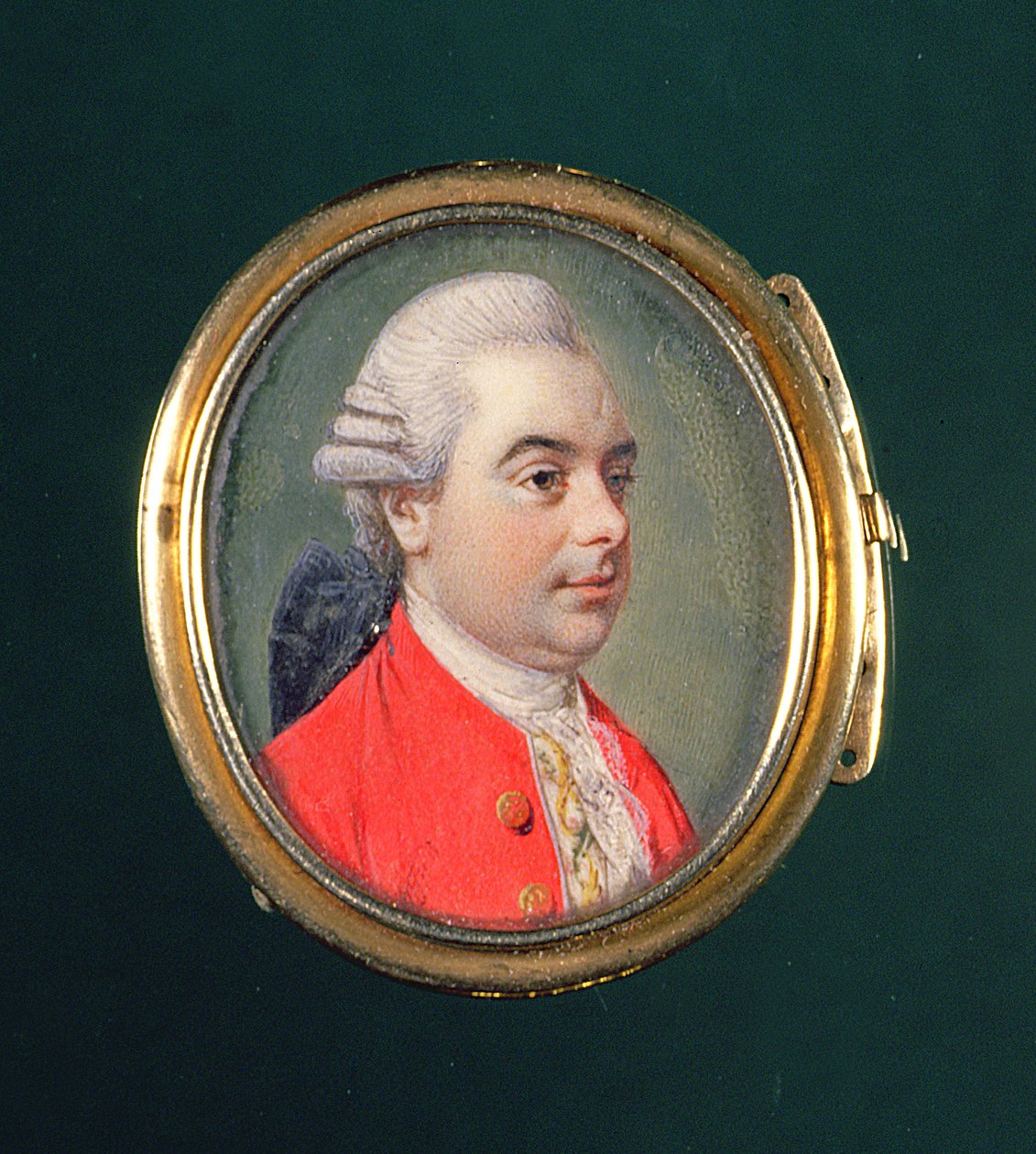 Edward Gibbon, ca. 1790 (wc på vellum) av English School