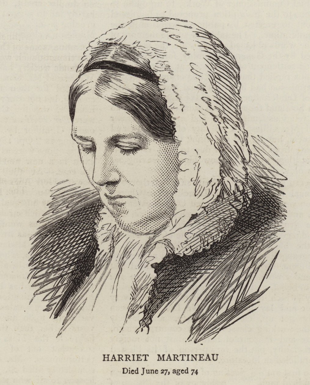 Harriet Martineau (gravering) av English School