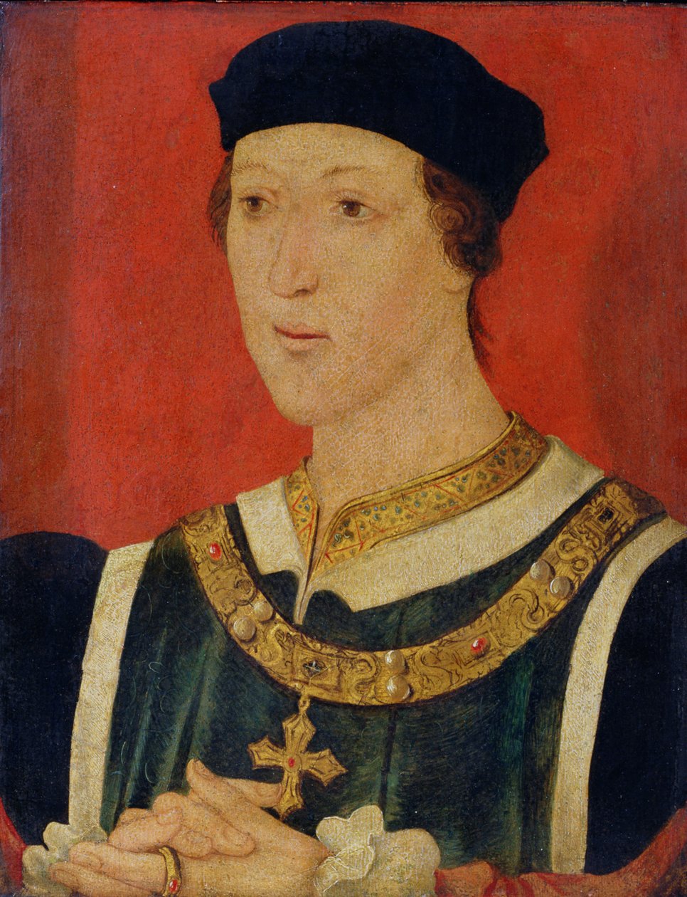 Henrik VI (1421–71) ca. 1535 (olje på panel) av English School