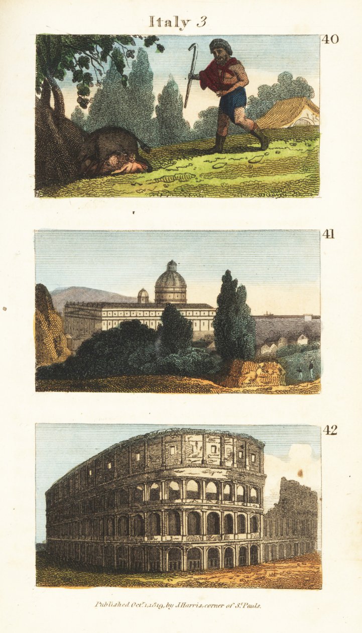 Historisk utsikt over Italia av English School