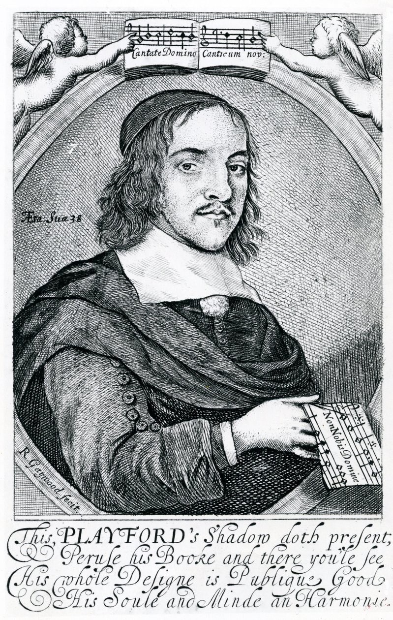 John Playford (1623-c.1686) (gravering) av English School