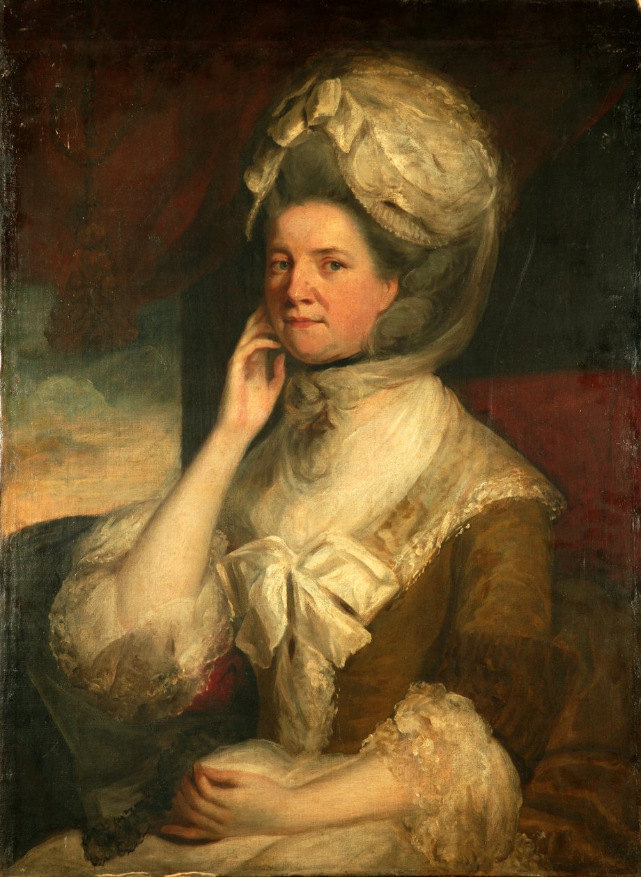 Lady Gordon (olje på lerret) av English School