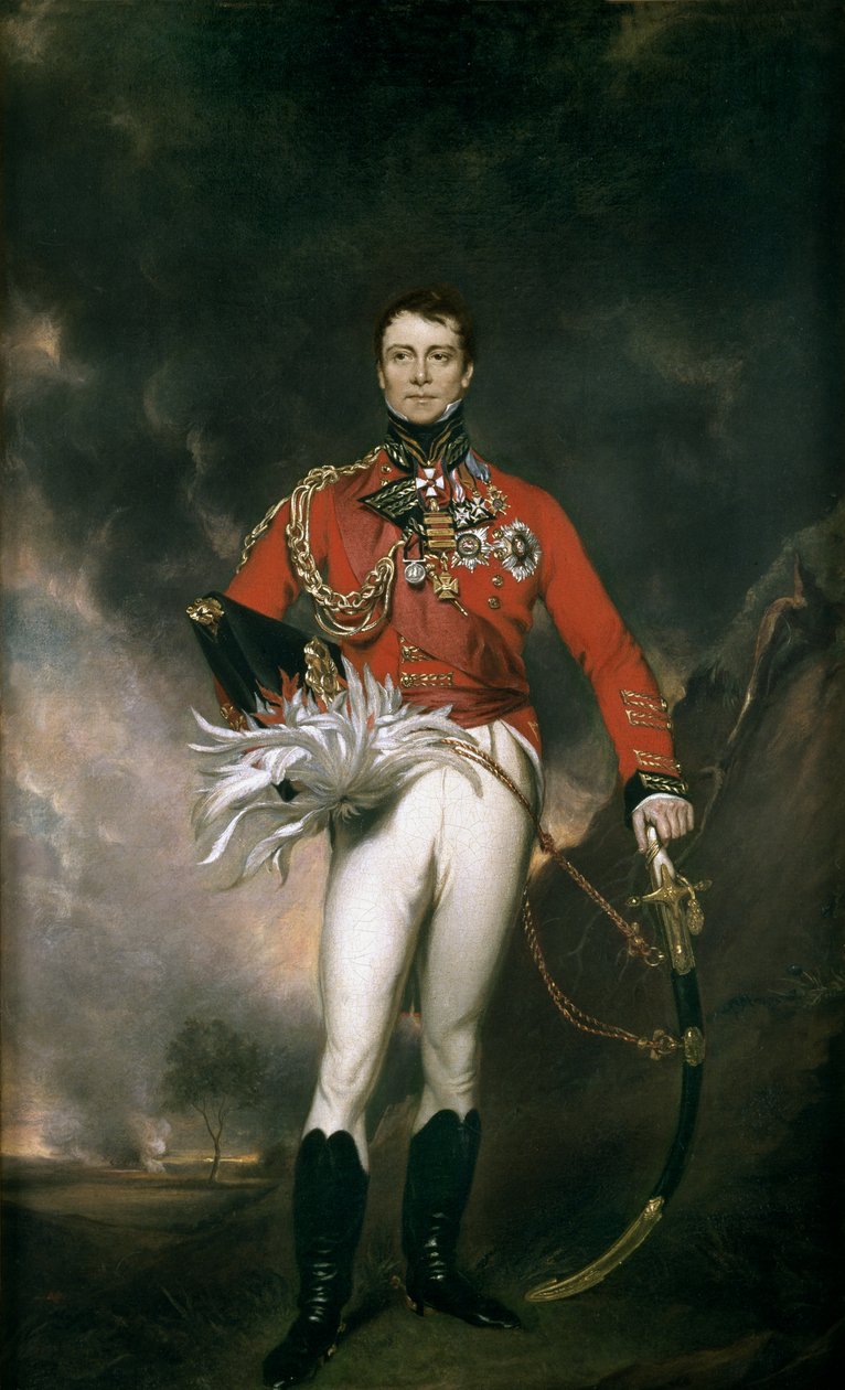 Generalmajor Sir James Kempt, ca. 1824 av English School