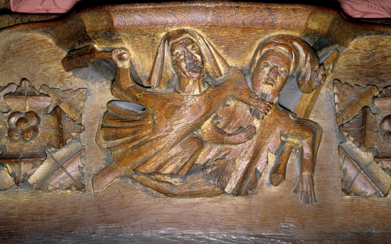 Misericord (tre) av English School