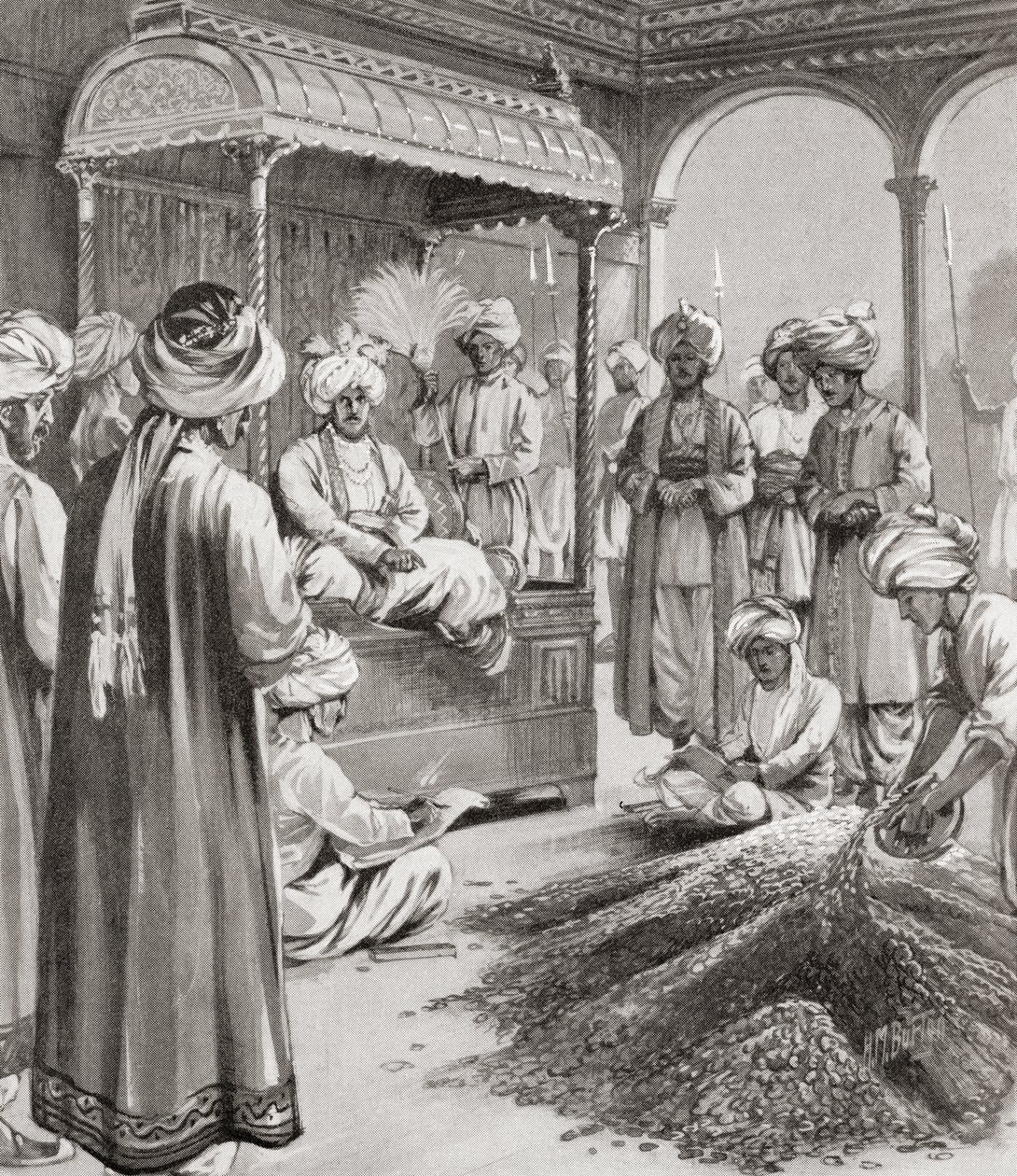 Muhammad bin Tughluq utsteder tokenvaluta av English School