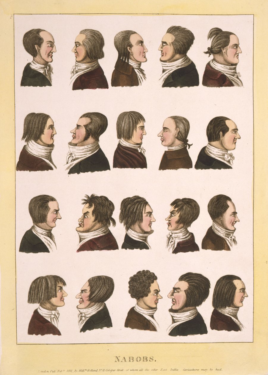 Nabobs, pub.1811 (farget gravering) av English School