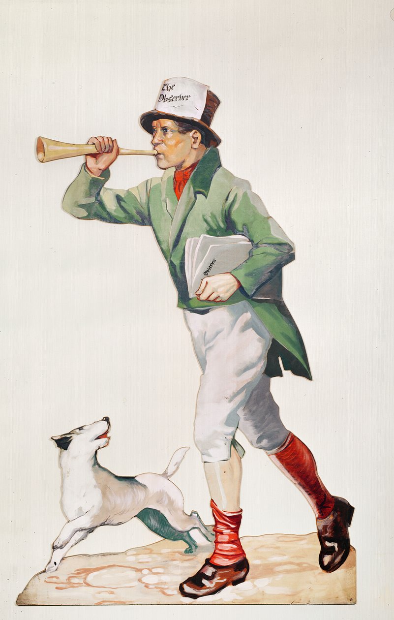 Newsboy som selger 