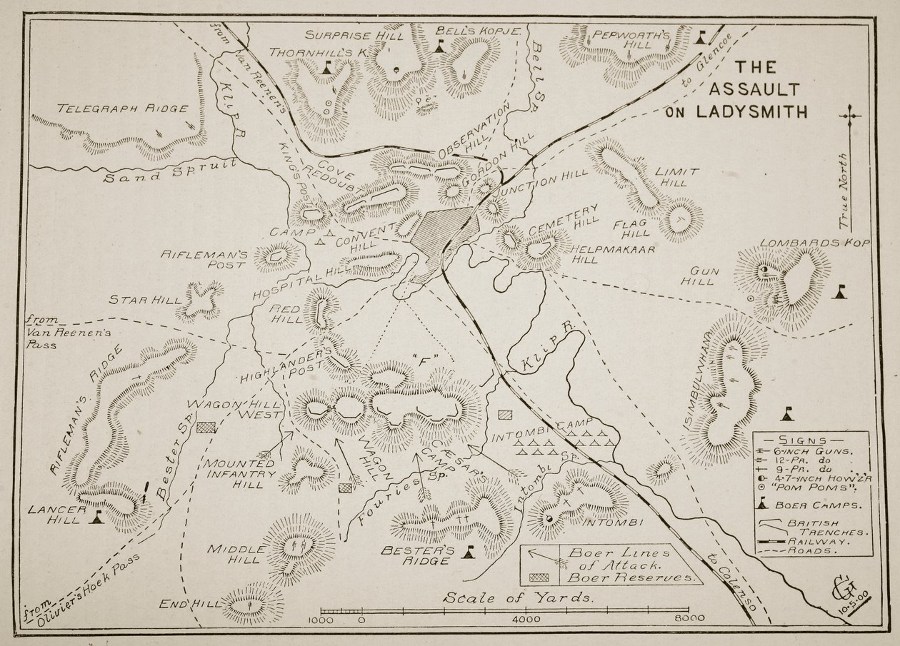 Plan for angrepet på Ladysmith av English School