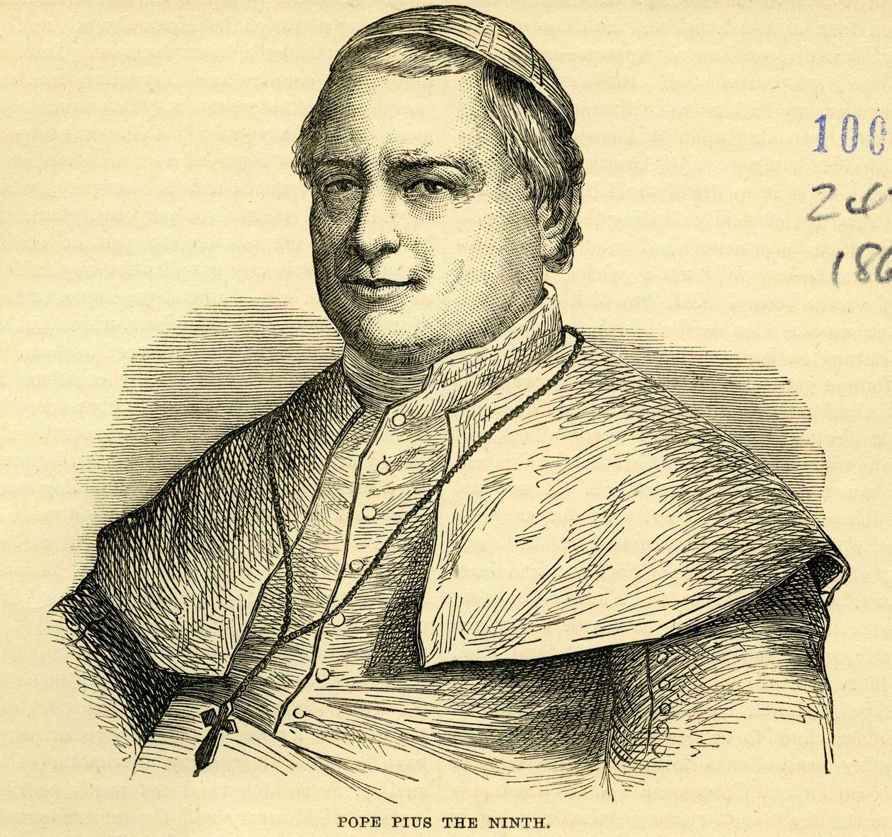 Pave Pius IX (gravering) av English School