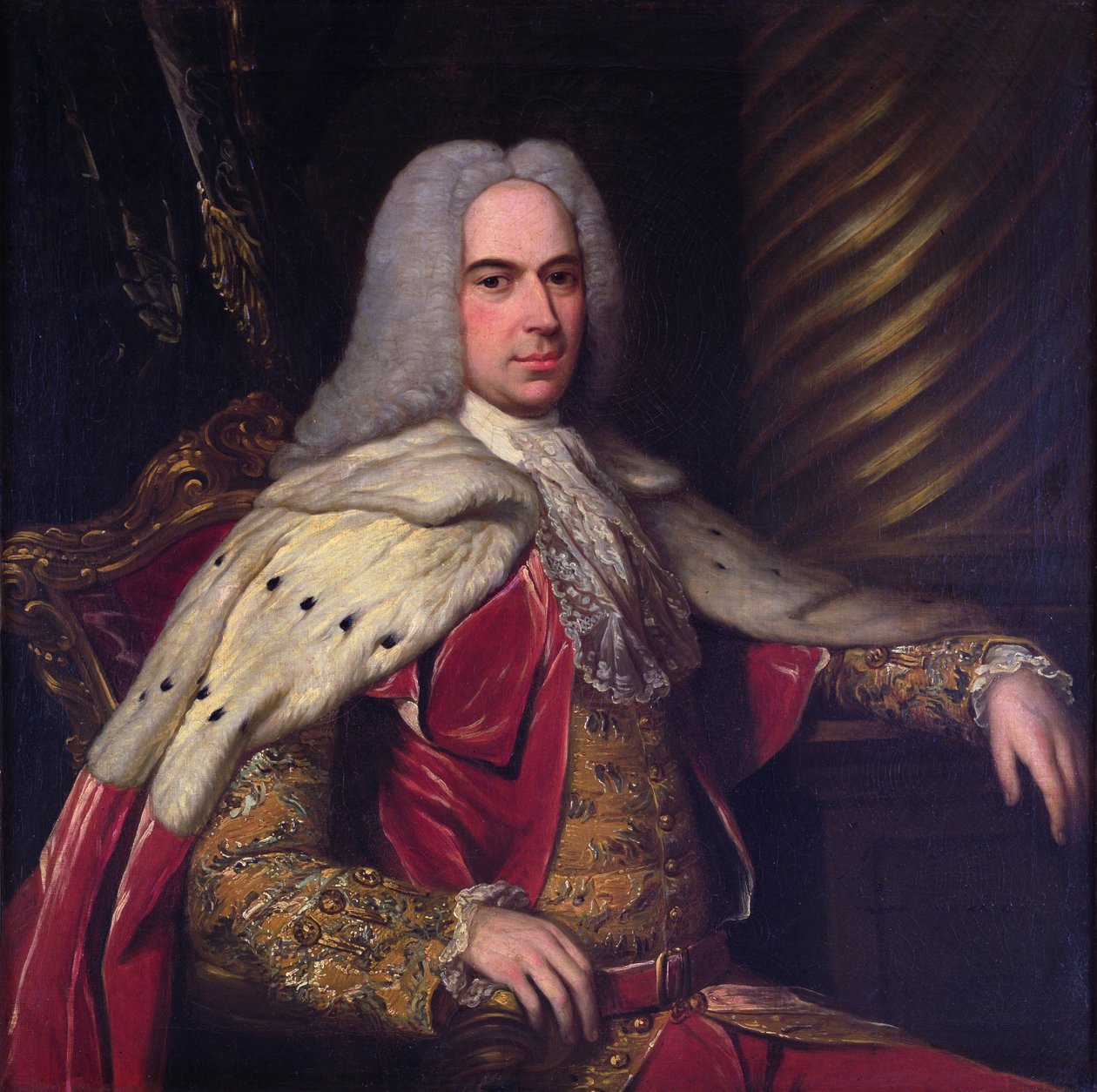 Portrett av Thomas, 1. Viscount Gage av English School