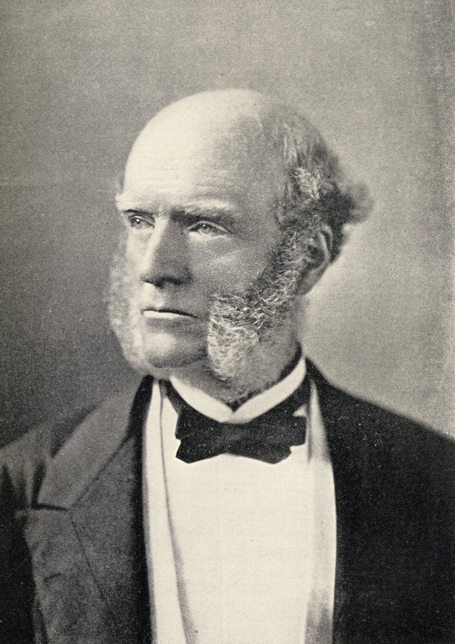 Portrett av Thomas Hughes (1822-96) av English School