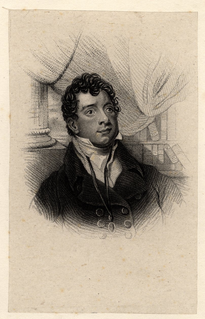 Portrett av Thomas Moore (1779-1852) av English School