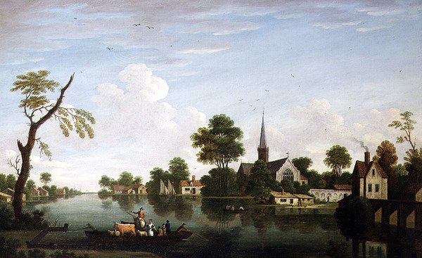 River View nær Norwich av English School