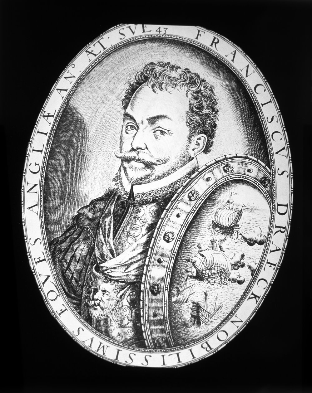 Sir Francis Drake (gravering) av English School