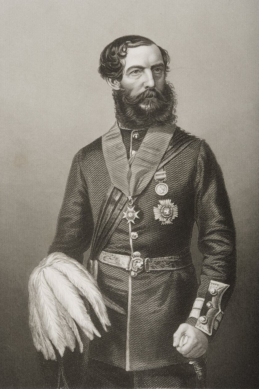 Sir John Eardley Wilmot Inglis (1814-62) (litho) av English School
