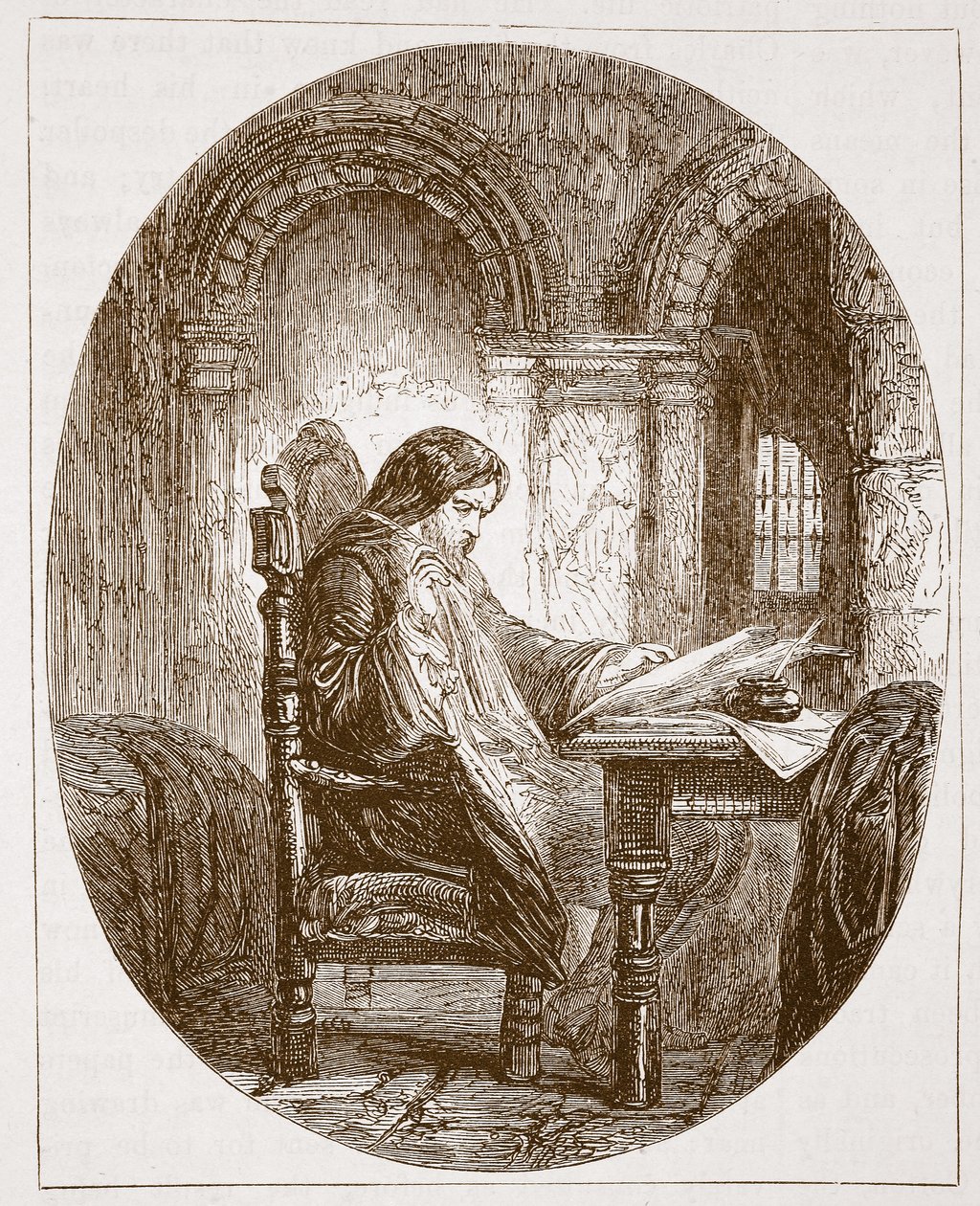 Sir John Eliot i fengselet av English School