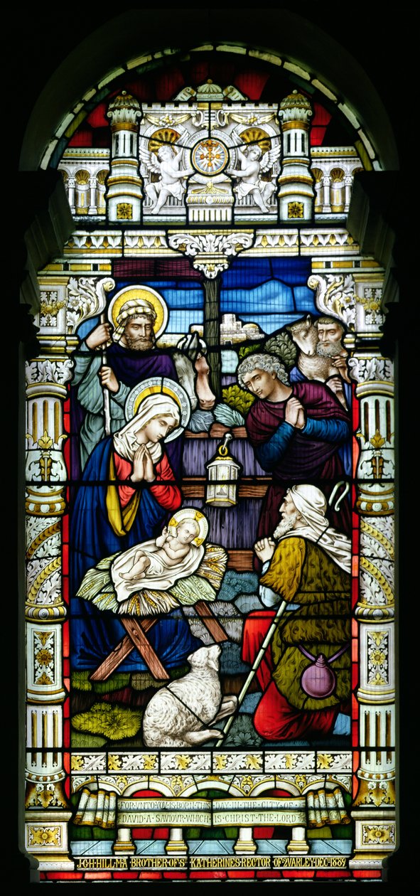 Hyrdenes tilbedelse, ca. 1889 av English School