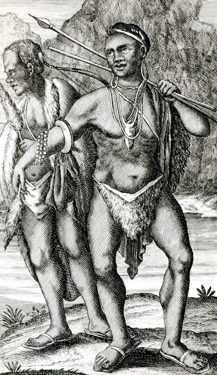 The Apparel of the Hottentot Men av English School