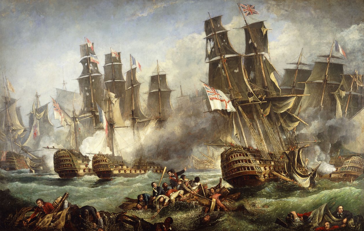 Slaget ved Trafalgar, av English School