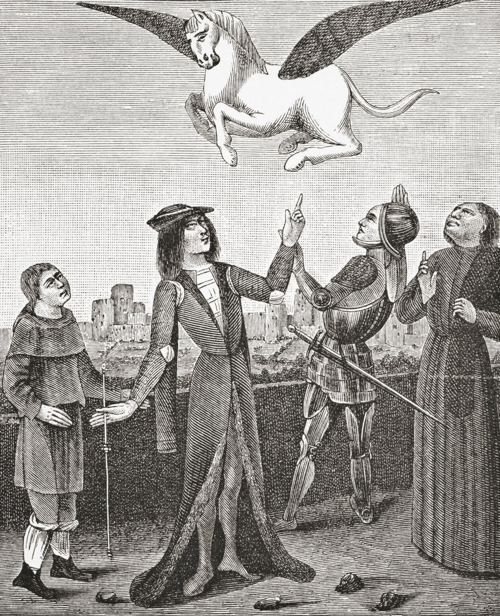 Hesten Pegasus, 1878 av English School