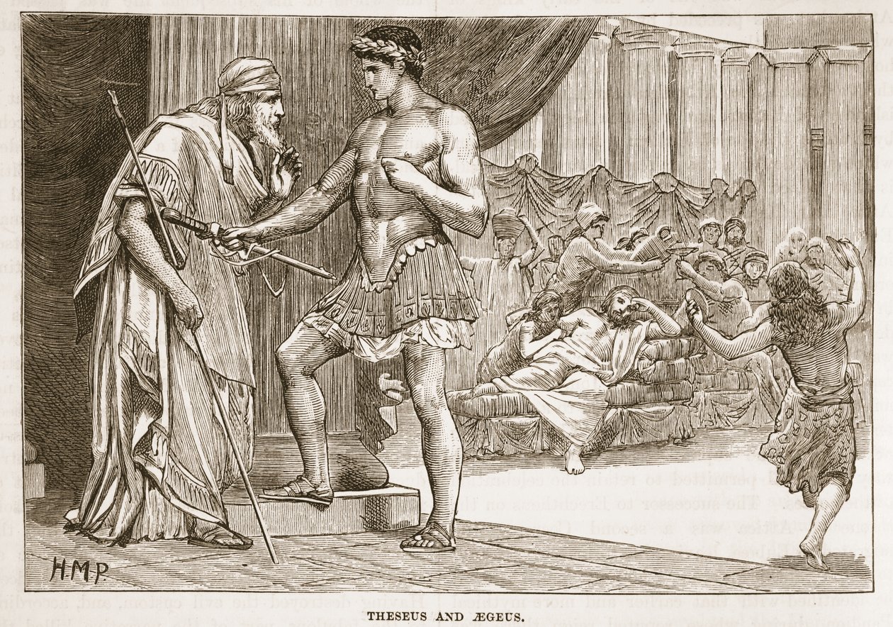 Theseus og Aegeus av English School