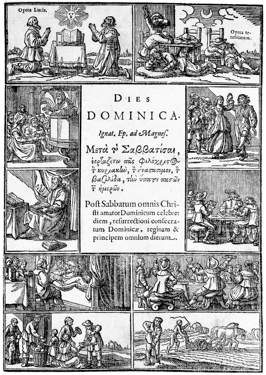 Tittelside til Thomas Youngs Dies Dominica, 1639 av English School