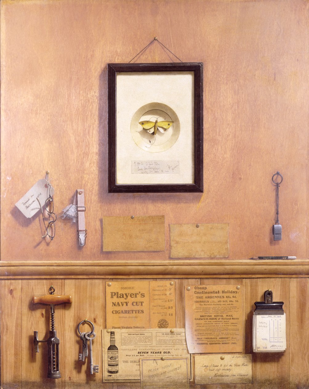 Trompe lOeil Stilleben av English School