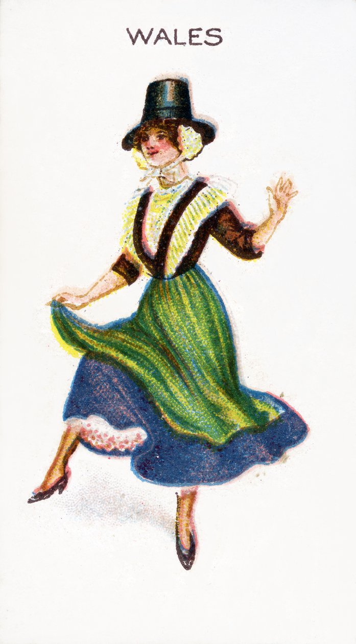 Wales, sigarettkort, 1915 av English School