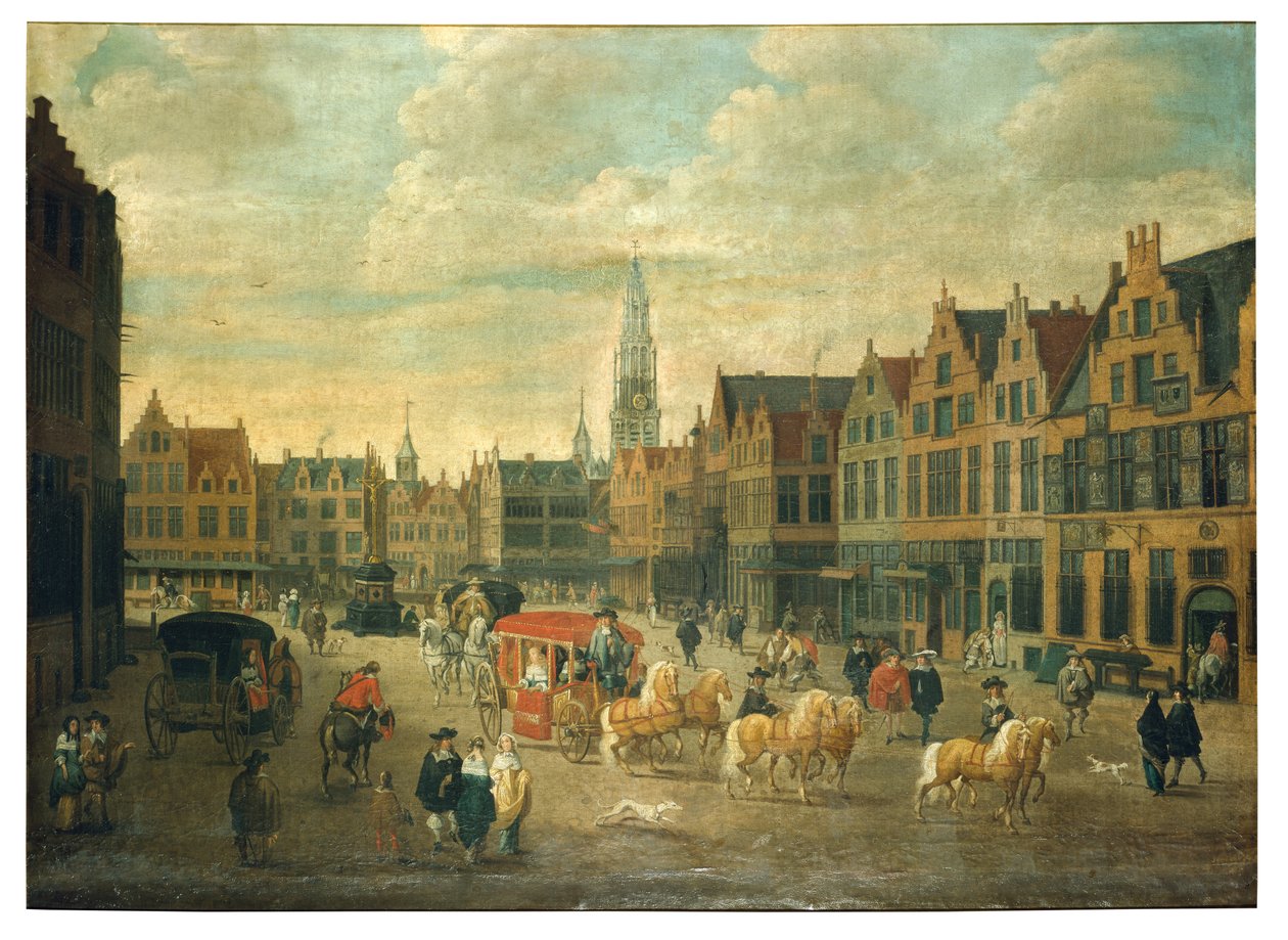 Meir i Antwerpen (olje på lerret) av Erasmus de Bie