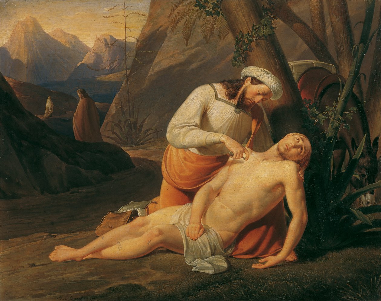 Den barmhjertige samaritan av Erasmus von Engert