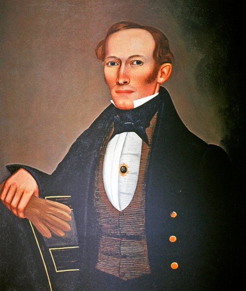 Mr. Pearce, ca. 1835 (olje om bord) av Erastus Salisbury Field