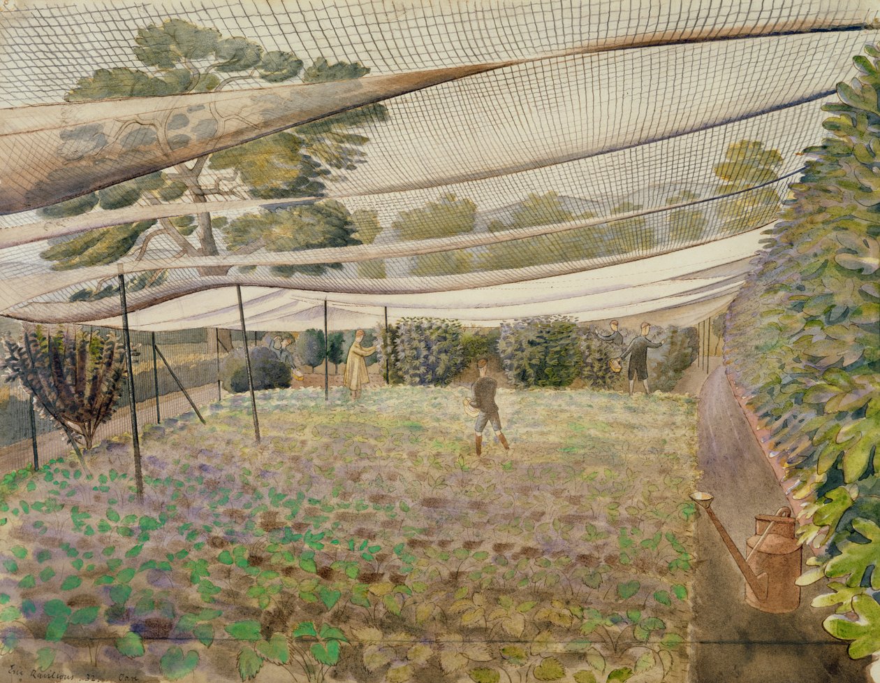 Jordbærnett av Eric Ravilious