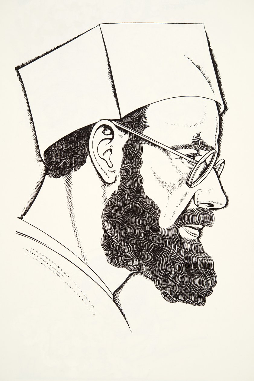 Selvportrett av Eric Gill
