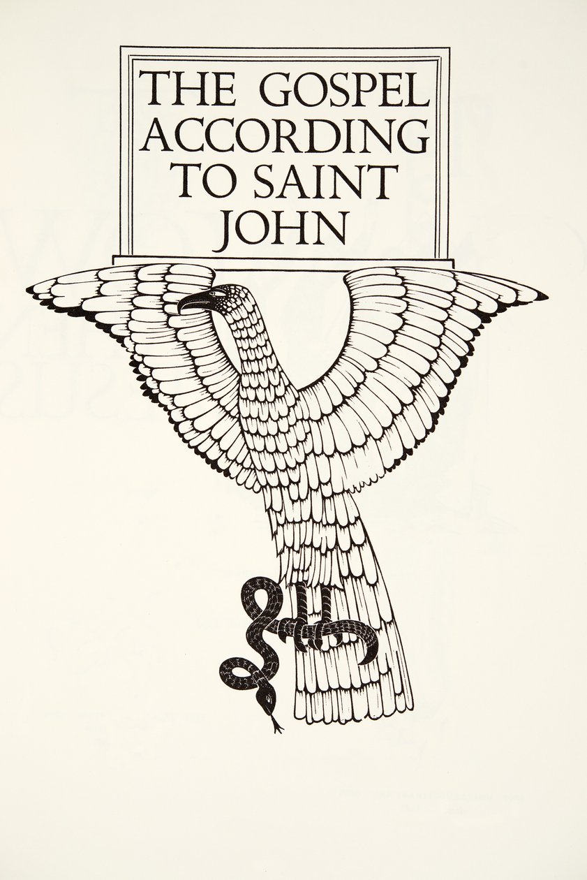 The Eagle of St.John av Eric Gill