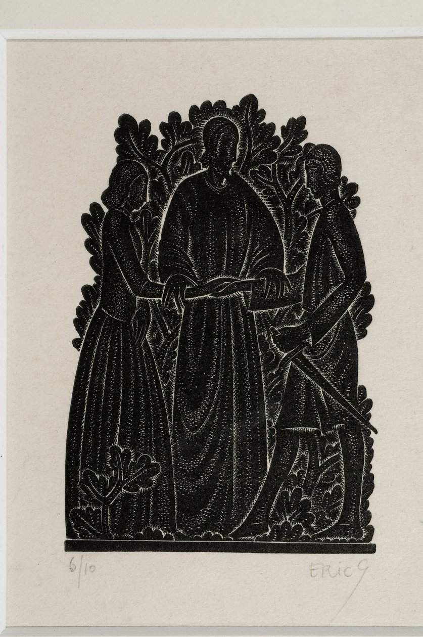 Ekteskapet (tresnitt) av Eric Gill