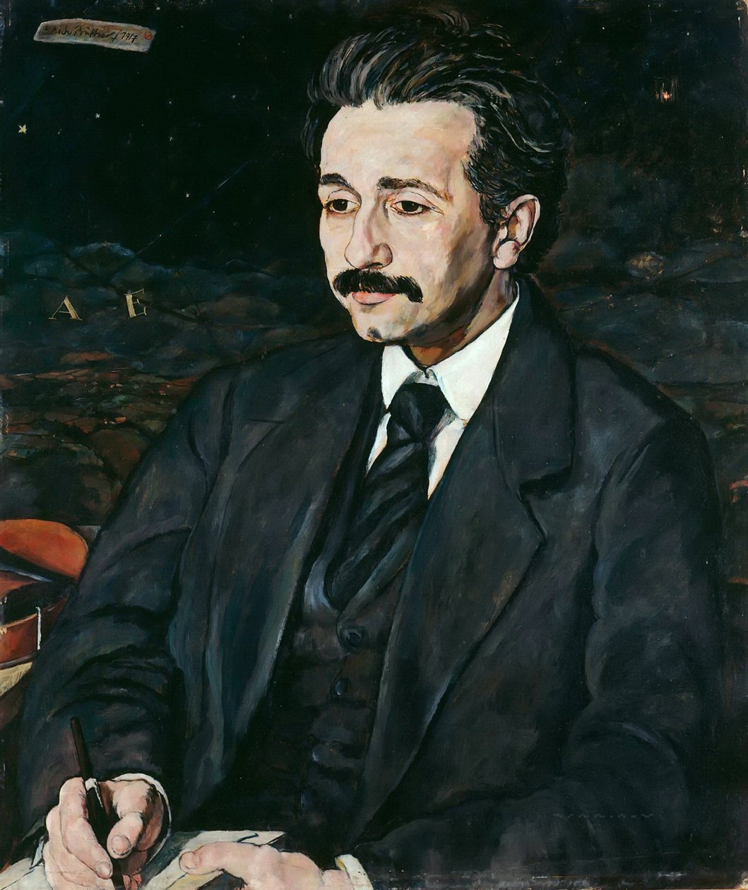 Portrett av Albert Einstein 1879-1955, 1917. av Erich Büttner