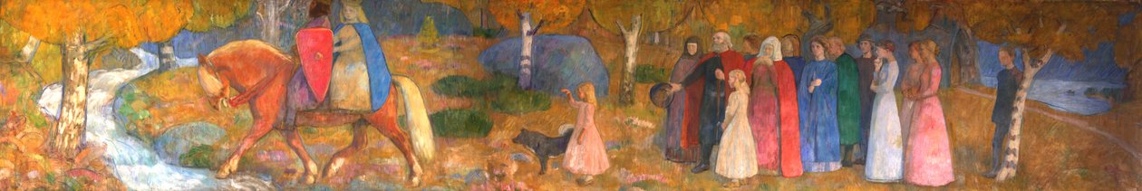 Little Kjersti and Elvenking av Erik Theodor Werenskiold