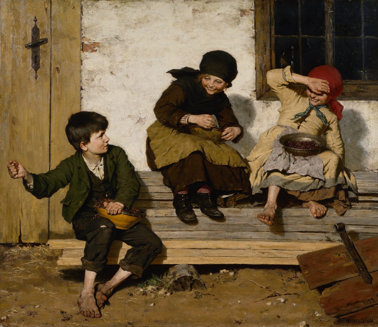 Lekende barn av Erik Theodor Werenskiold