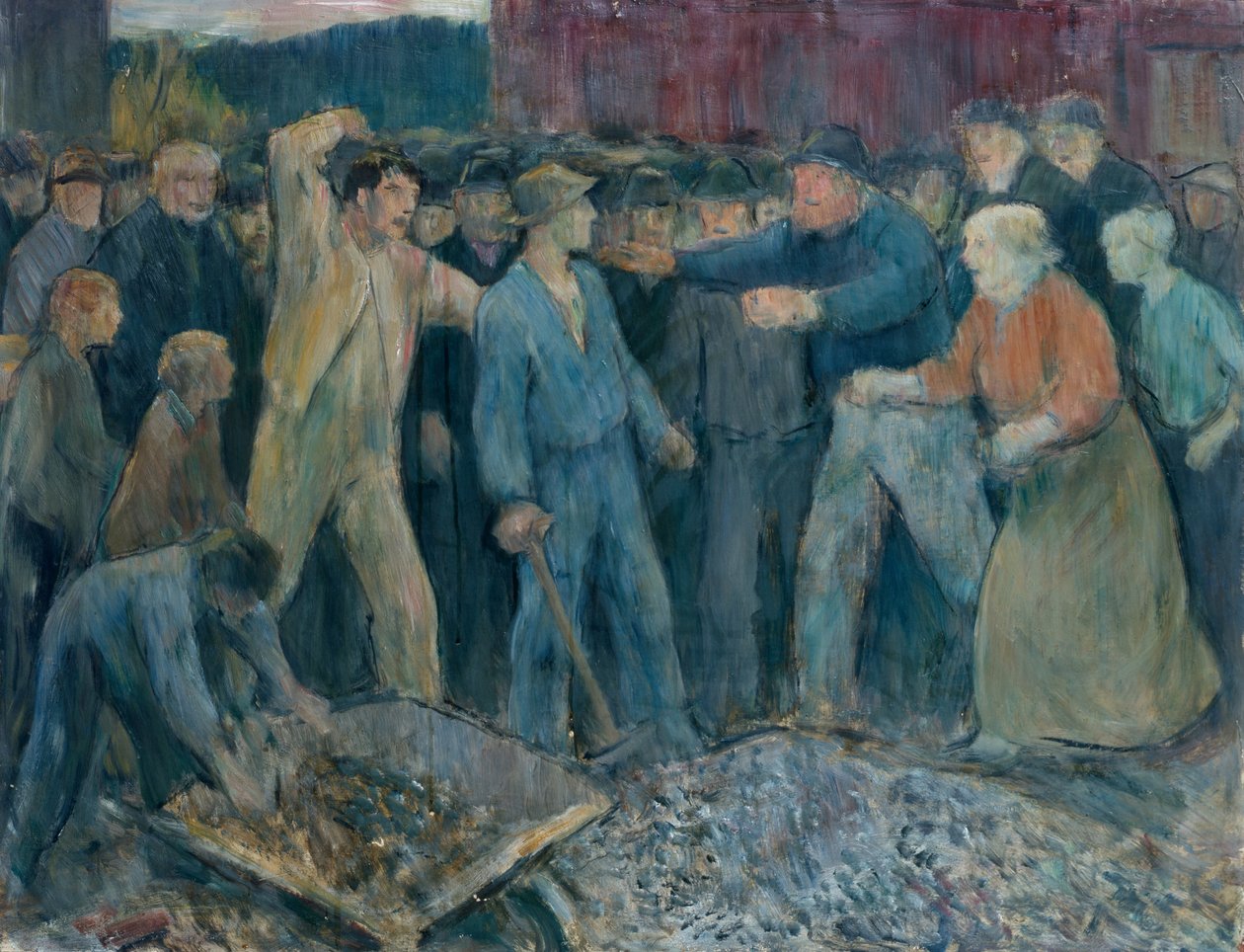 Strike-Breakers av Erik Theodor Werenskiold