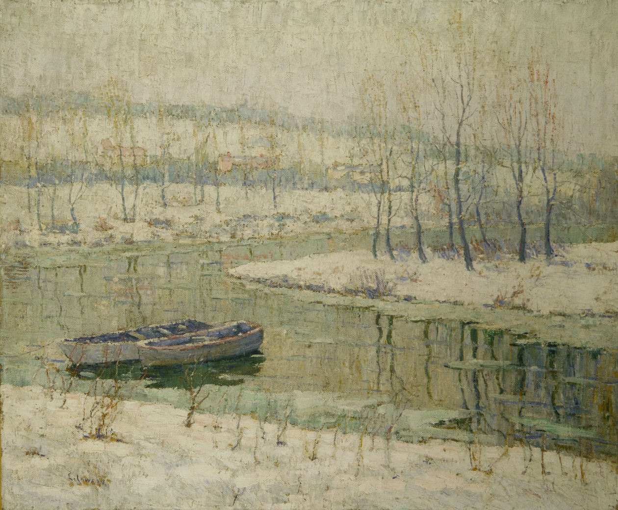 Våren tiner av Ernest Lawson