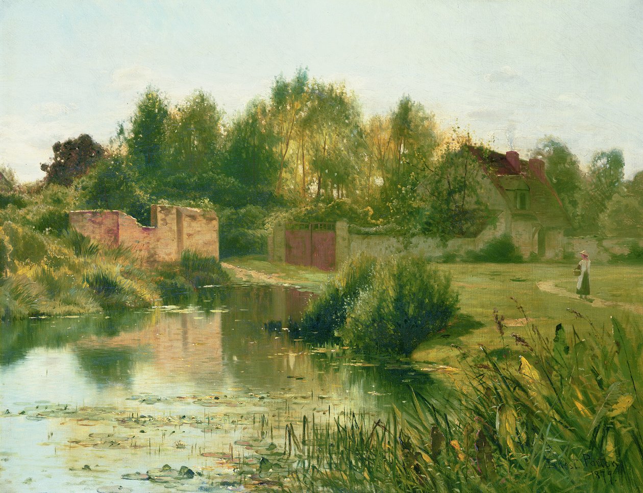 Landsbydammen, 1879 av Ernest Parton