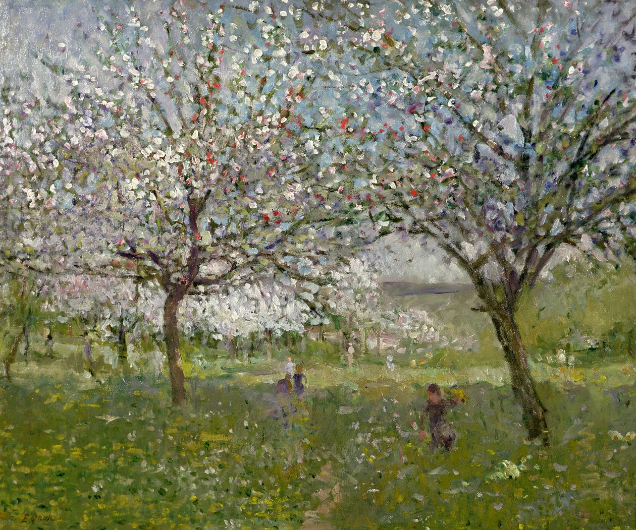 Epletrær i blomst av Ernest Quost