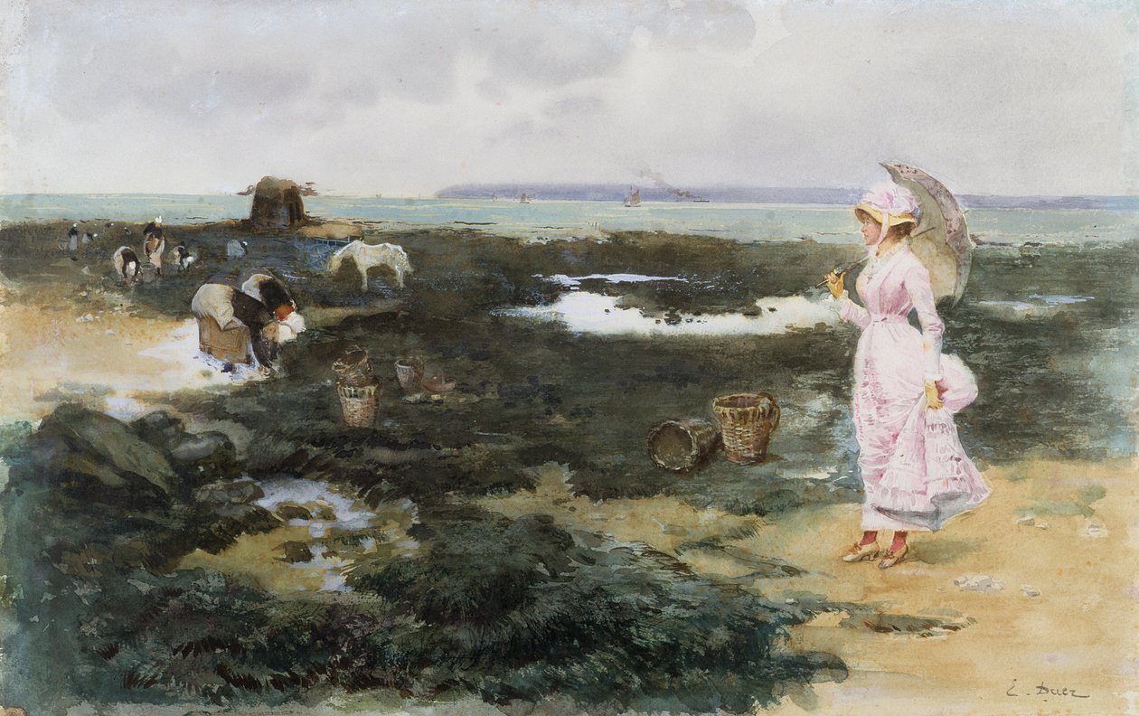 På stranda, av Ernest Ange Duez