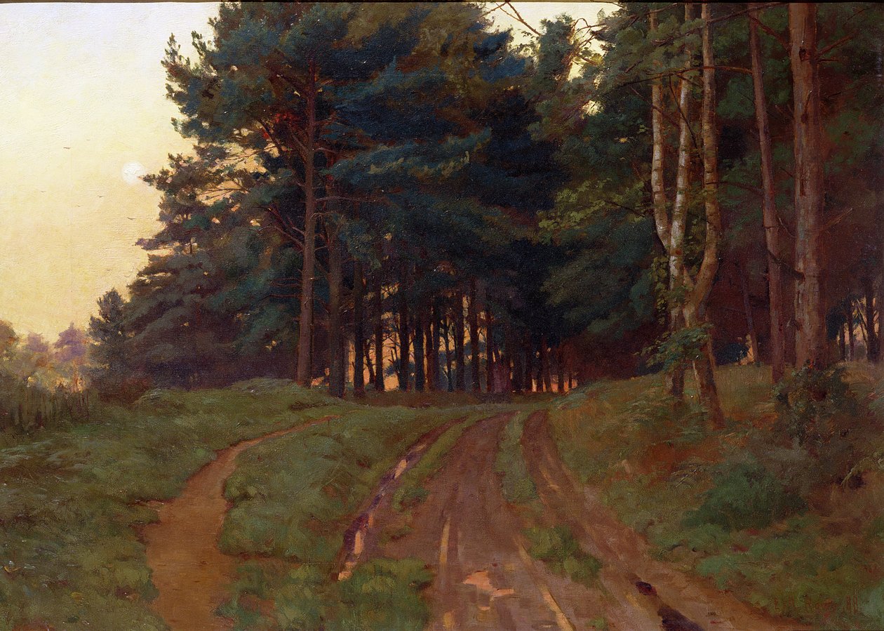 Silence Claimed Her Evening Reign, 1888 av Ernest Arthur Rowe