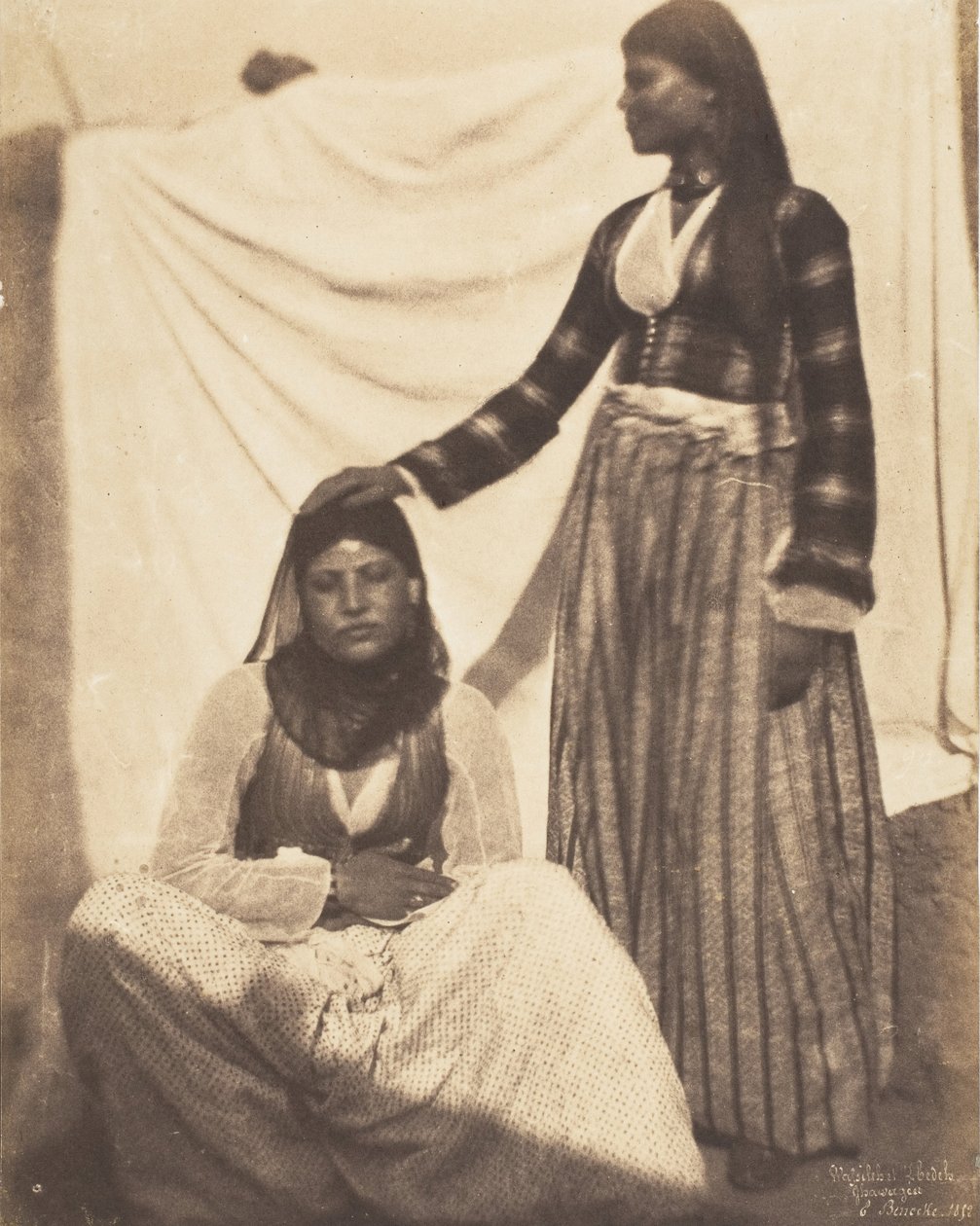 Wassileh og Lhedeh, Ghawagea, 1852. av Ernest Benecke