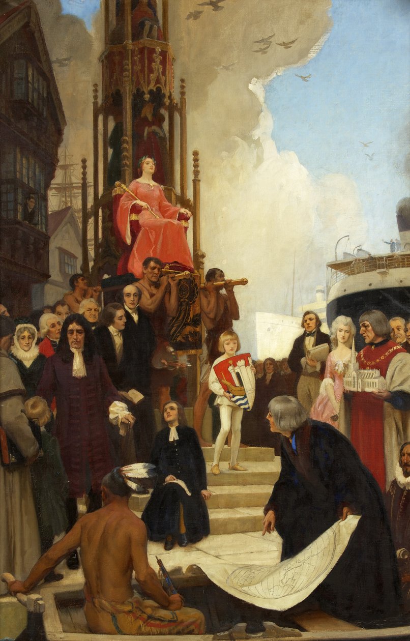 Et allegorisk bilde av Bristol av Ernest Board