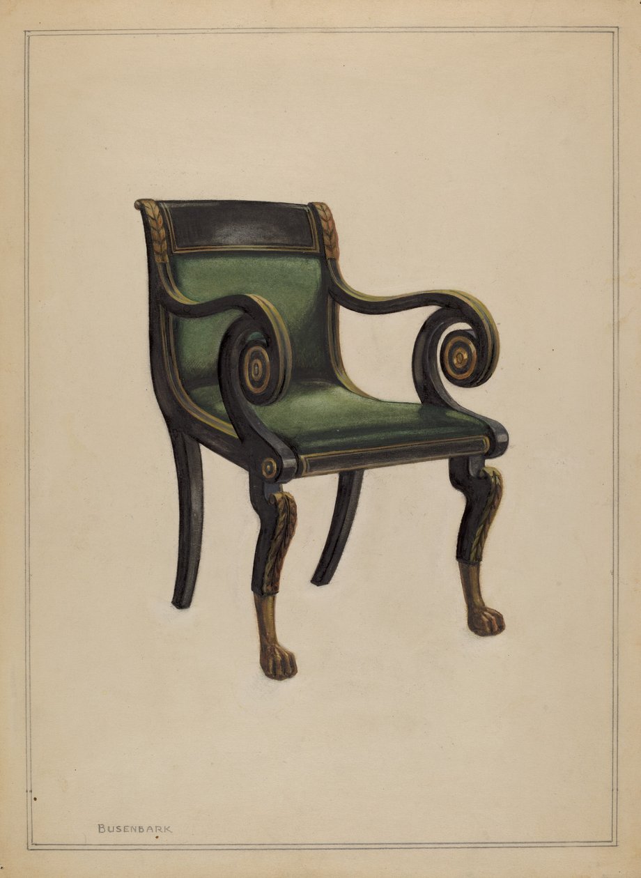Lenestol av Ernest Busenbark