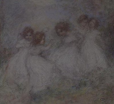 Fem små jenter av Ernest Charles de Belle