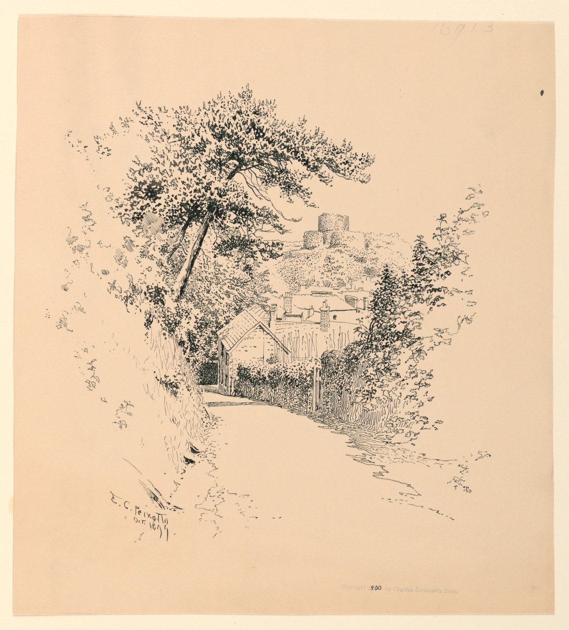 Slottet i Launceston av Ernest Clifford Peixotto